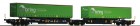 67338 Roco Articulated intermodal car of AAE with 2 trailers